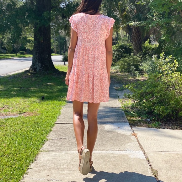 Peachy Animal Print Dress - Picture 3 of 6